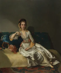 Nancy Parsons im türkischen Kleid